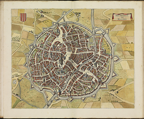 map of netherlands with cities. Mechelen, Netherlands
